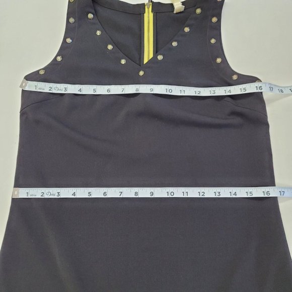 Uncle Frank Dress Womens XS Black Grommet V-Neck Sleeveless Classic Hi-Low 71278 - Picture 10 of 12
